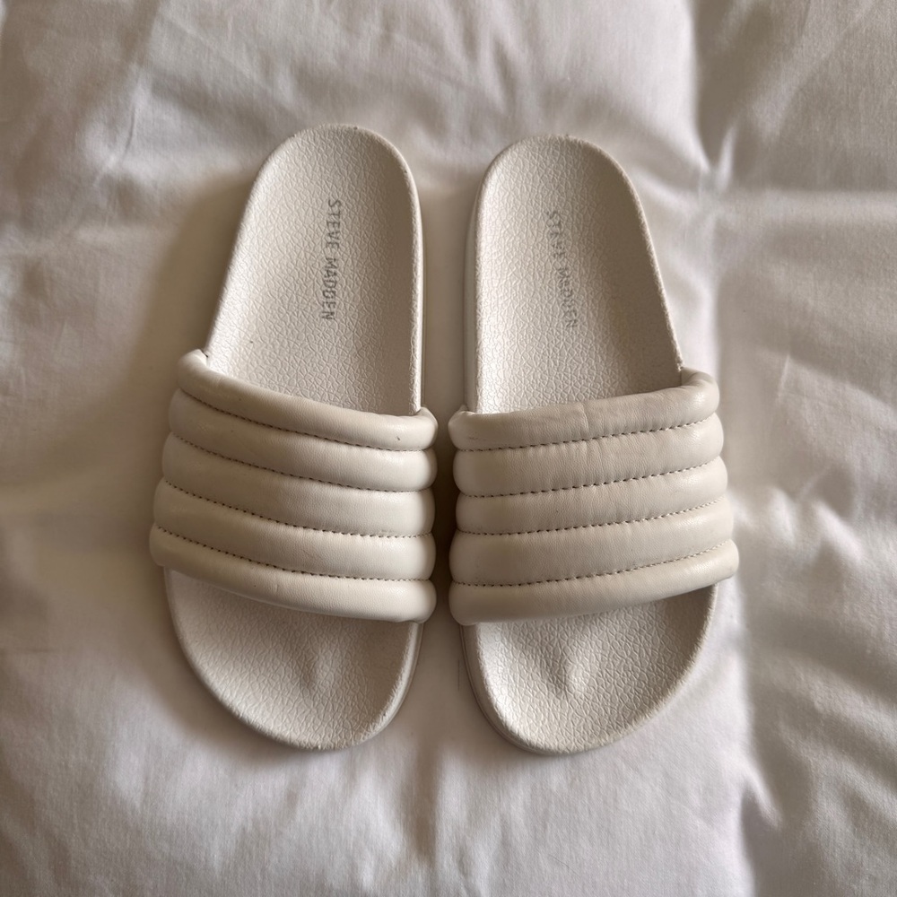 Steve Madden Slaye Quilted Slide Sandal (Women)